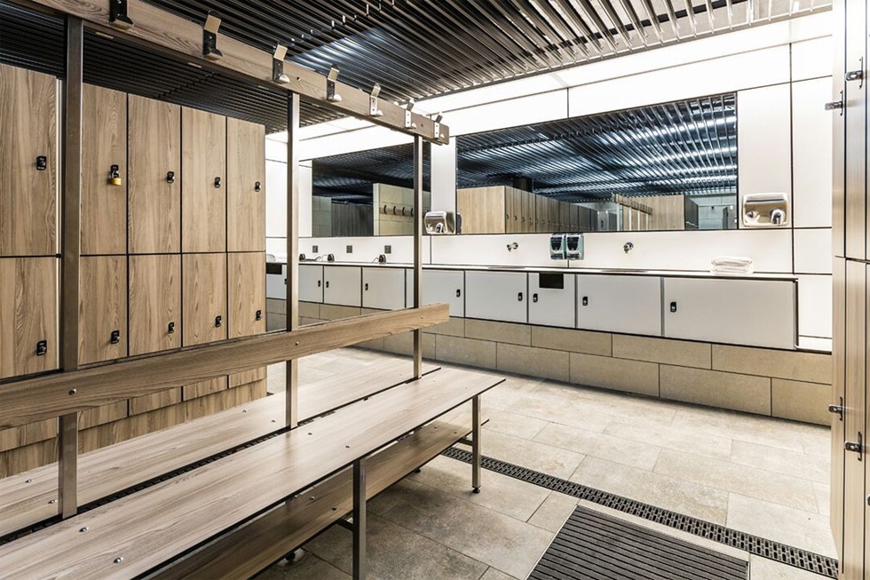 Vestuarios del gimnasio